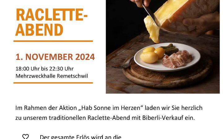 Raclette-Abend vom Freitag, 1. November 2024